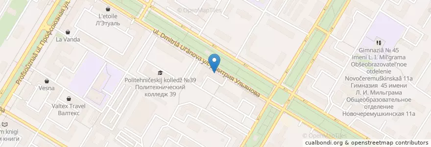 Mapa de ubicacion de Медбиолайн en Rusland, Centraal Federaal District, Moskou, Юго-Западный Административный Округ, Академический Район.