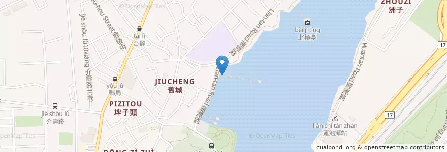 Mapa de ubicacion de Spring and Autumn Pavilions en Taiwan, Kaohsiung, Zuoying District.