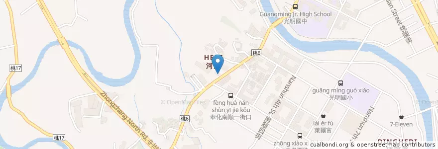 Mapa de ubicacion de Smile Gas en Taiwan, Taoyuan, Luzhu District.