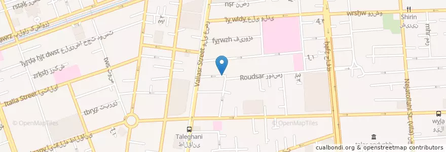 Mapa de ubicacion de داروخانه شفا en イラン, テヘラン, شهرستان تهران, テヘラン, بخش مرکزی شهرستان تهران.