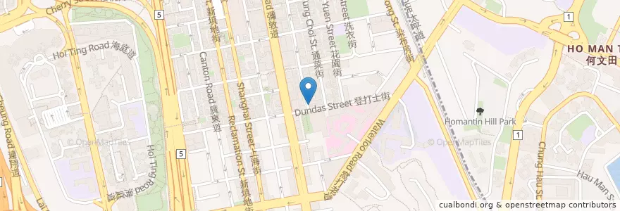 Mapa de ubicacion de 佳記小食 Kai Kei Street Snack en China, Cantão, Hong Kong, Kowloon, Novos Territórios, 油尖旺區 Yau Tsim Mong District.