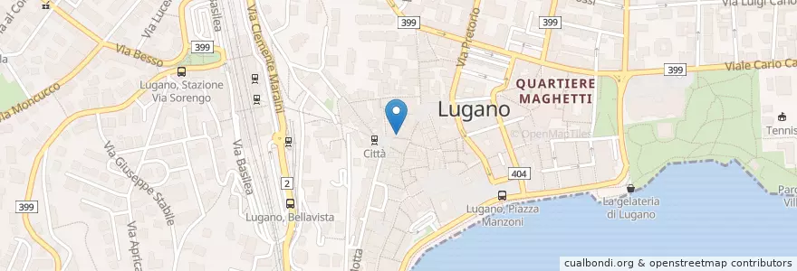 Mapa de ubicacion de Soave 10 en Швейцария, Тичино, Лугано, Lugano, Circolo Di Lugano Ovest.