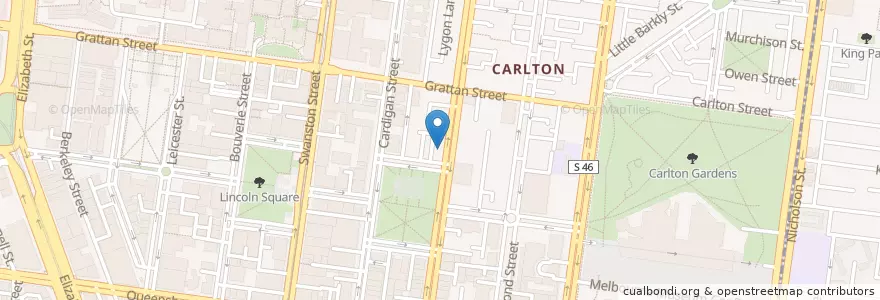 Mapa de ubicacion de Koko Black en Australië, Victoria, City Of Melbourne.