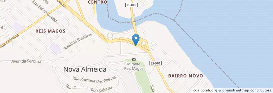 Mapa de ubicacion de Banestes en Brezilya, Güneydoğu Bölgesi, Espírito Santo, Região Geográfica Intermediária De Vitória, Região Metropolitana Da Grande Vitória, Microrregião Vitória, Serra.