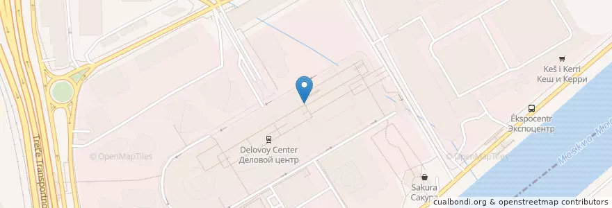 Mapa de ubicacion de М Кафе en روسيا, Центральный Федеральный Округ, Москва, Центральный Административный Округ, Пресненский Район.