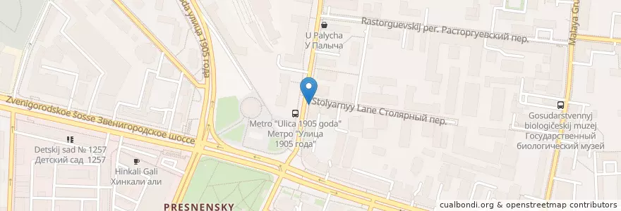 Mapa de ubicacion de МКБ en Россия, Центральный Федеральный Округ, Москва, Центральный Административный Округ, Пресненский Район.