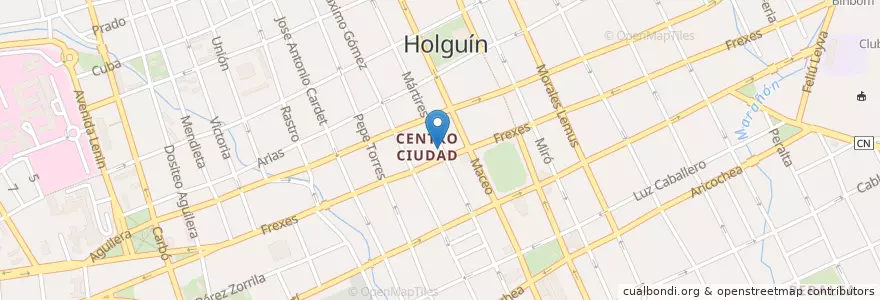 Mapa de ubicacion de De San Café en Cuba, Holguín, Holguín.