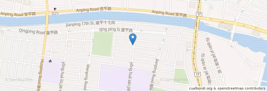 Mapa de ubicacion de 新南產後護理之家 en Taiwan, Tainan.