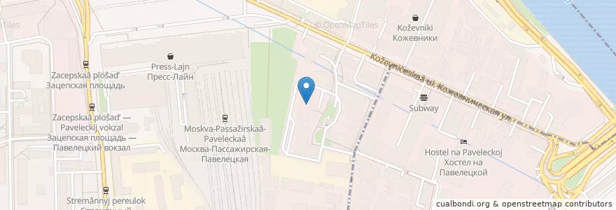 Mapa de ubicacion de Открытие en Russia, Distretto Federale Centrale, Москва, Центральный Административный Округ, Район Замоскворечье.