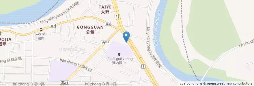 Mapa de ubicacion de 中油  太爺站 en 臺灣, 高雄市.