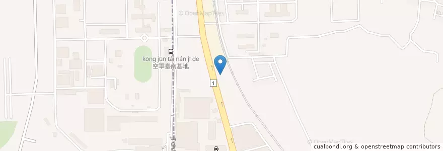 Mapa de ubicacion de 台糖  仁德站 en 臺灣, 臺南市, 仁德區.