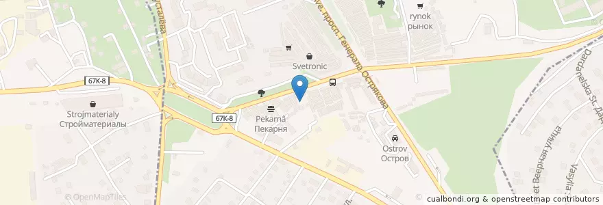 Mapa de ubicacion de Пончики en Russie, District Fédéral Du Sud, Sébastopol, Севастополь, Ленинский Район, Ленинский Округ.
