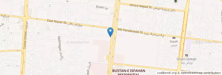 Mapa de ubicacion de بریانی اعظم en 伊朗, استان اصفهان, شهرستان اصفهان, بخش مرکزی شهرستان اصفهان, اصفهان.