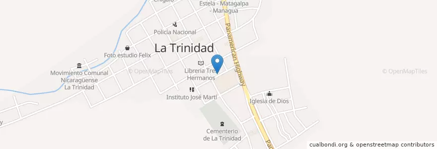 Mapa de ubicacion de Cyber Park en ニカラグア, エステリ県, La Trinidad (Municipio).