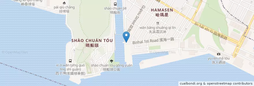 Mapa de ubicacion de 蘇阿嬤雞蛋酥 en 台湾, 高雄市, 鼓山区.