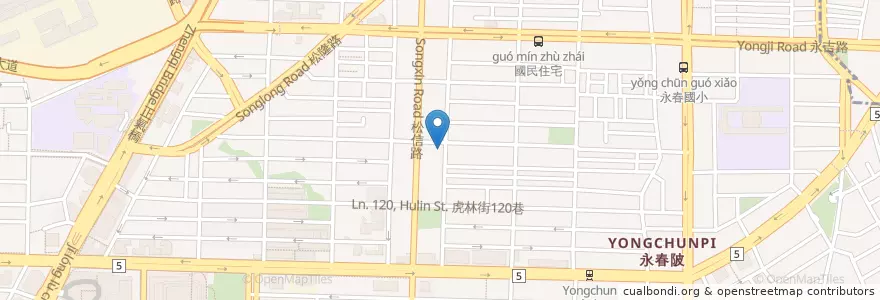 Mapa de ubicacion de 大成中醫診所 en Taiwan, 新北市, Taipei, 信義區.