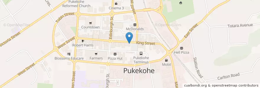 Mapa de ubicacion de Yakety Yak Cafe en 뉴질랜드, Auckland, Franklin.