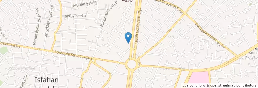 Mapa de ubicacion de داروخانه دکتر کمالی‌زاده en Iran, Ispahan, شهرستان اصفهان, بخش مرکزی شهرستان اصفهان, اصفهان.