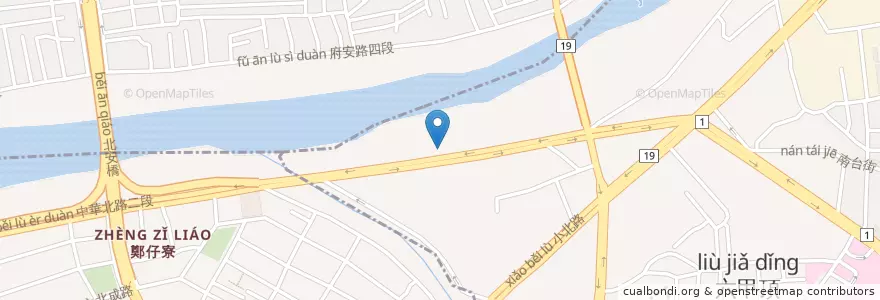 Mapa de ubicacion de 福懋加油站 en 臺灣, 臺南市, 永康區.