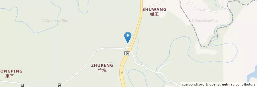 Mapa de ubicacion de 左鎮分隊 en 臺灣, 臺南市, 左鎮區.