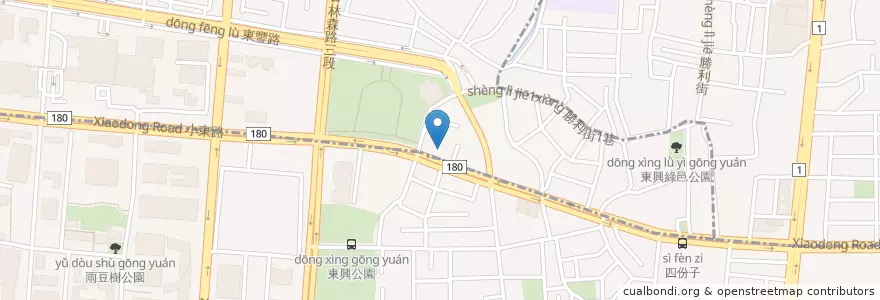 Mapa de ubicacion de 風典聯合門診 en Тайвань, Тайнань, 北區.