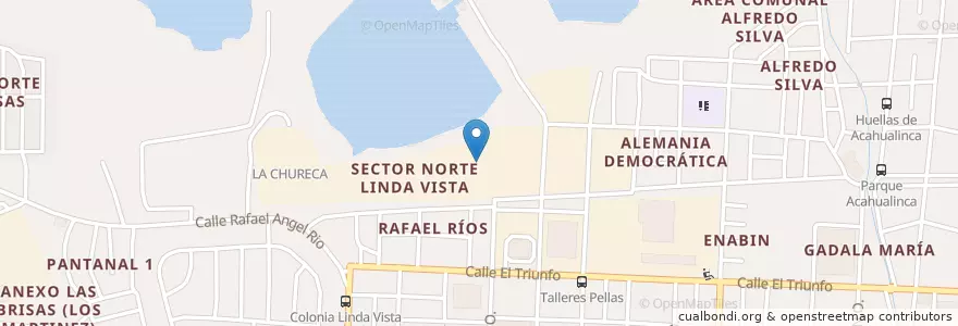 Mapa de ubicacion de Centro de reciclaje "La Chureca" en Никарагуа, Departamento De Managua, Managua (Municipio).