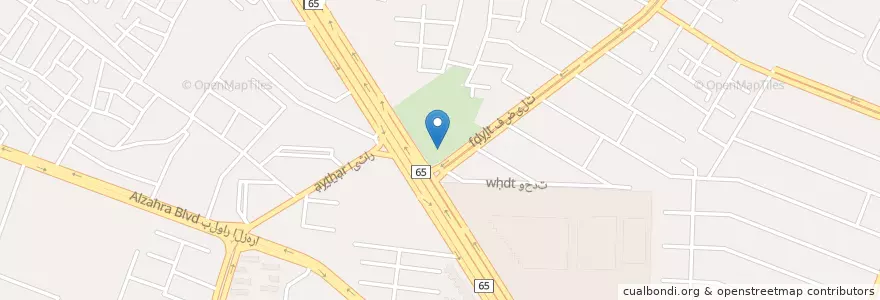 Mapa de ubicacion de مسجد رسول العظم en Irán, Fars, شهرستان شیراز, بخش مرکزی, شیراز.