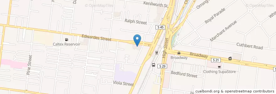 Mapa de ubicacion de Reservoir Public Library and Community Centre en Australia, Victoria, City Of Darebin.