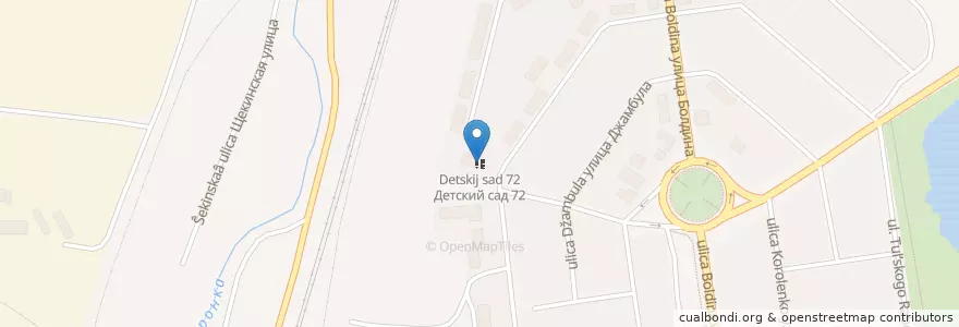 Mapa de ubicacion de Детский сад 72 en Russia, Distretto Federale Centrale, Oblast' Di Tula, Городской Округ Тула.