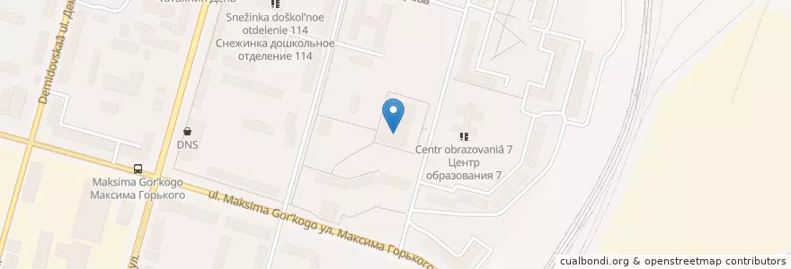 Mapa de ubicacion de Центр образования 7 en Rusland, Centraal Federaal District, Oblast Toela, Городской Округ Тула.