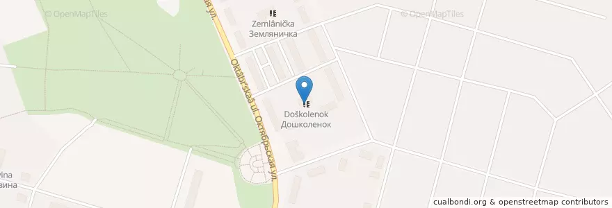 Mapa de ubicacion de Дошколенок en ロシア, 中央連邦管区, Тульская Область, Городской Округ Тула.