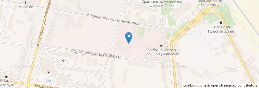 Mapa de ubicacion de Центр образования 23 en Rusland, Centraal Federaal District, Oblast Toela, Городской Округ Тула.