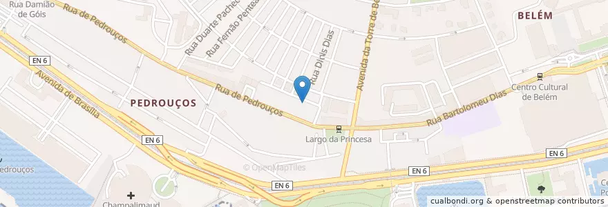 Mapa de ubicacion de Externato Alfred Binet, 1ciclo en البرتغال, Área Metropolitana De Lisboa, Lisboa, Grande Lisboa, Belém.