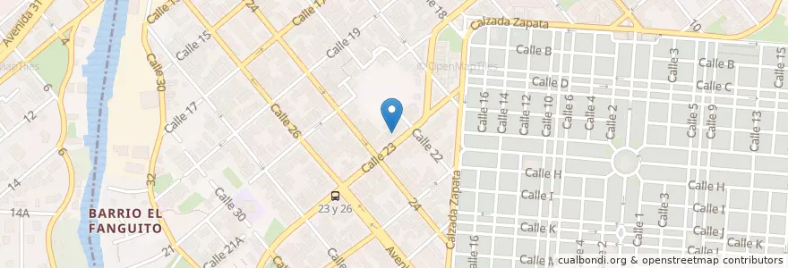 Mapa de ubicacion de Los Compadres en 쿠바, La Habana, Plaza De La Revolución.