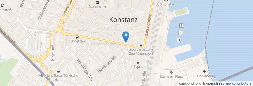 Mapa de ubicacion de Subway en ألمانيا, بادن فورتمبرغ, مقاطعة فرايبورغ, Bezirk Kreuzlingen, Landkreis Konstanz, Verwaltungsgemeinschaft Konstanz, Konstanz.