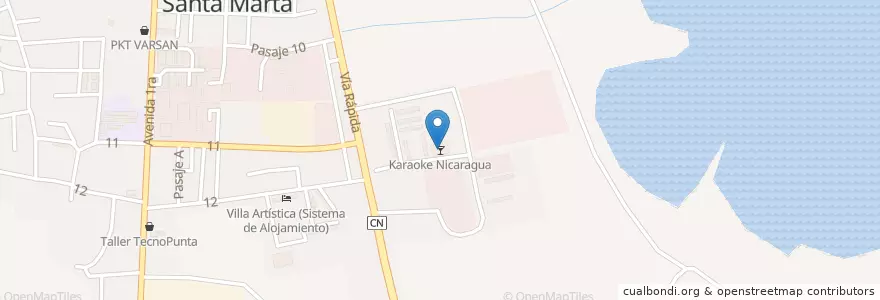 Mapa de ubicacion de Karaoke Nicaragua en Kuba, Matanzas, Cárdenas.