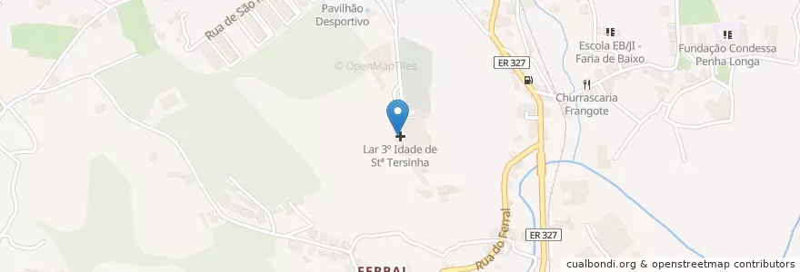 Mapa de ubicacion de Lar 3º Idade de Stª Tersinha en Portugal, Aveiro, Nord, Área Metropolitana Do Porto, Oliveira De Azeméis, Vila De Cucujães.