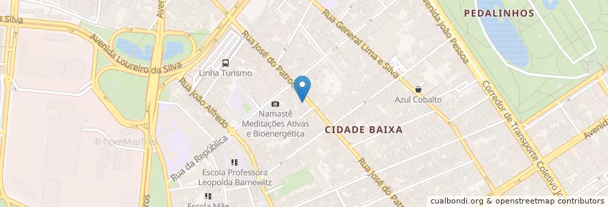 Mapa de ubicacion de Reçaka Bar en البَرَازِيل, المنطقة الجنوبية, ريو غراندي دو سول, Região Metropolitana De Porto Alegre, Região Geográfica Intermediária De Porto Alegre, Região Geográfica Imediata De Porto Alegre, بورتو أليغري.