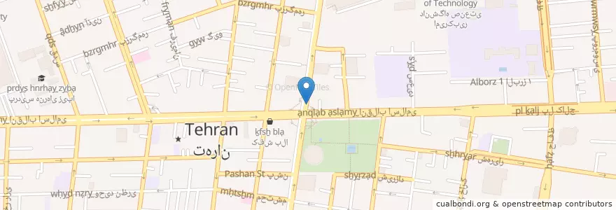 Mapa de ubicacion de رستوران en ایران, استان تهران, شهرستان تهران, تهران, بخش مرکزی شهرستان تهران.