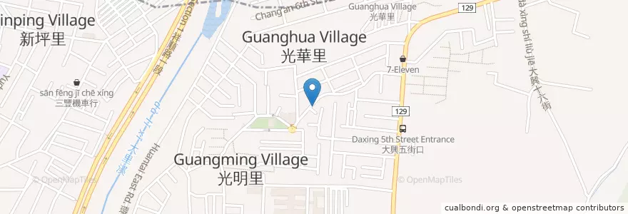Mapa de ubicacion de 美而美早餐店 en Taiwan, Taichung, 太平區.