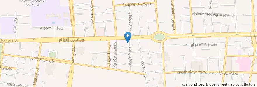 Mapa de ubicacion de دانشکده حقوق واحد تهران مرکزی en Иран, Тегеран, شهرستان تهران, Тегеран, بخش مرکزی شهرستان تهران.