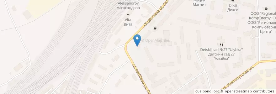 Mapa de ubicacion de Сбербанк en Rusia, Distrito Federal Central, Óblast De Vladímir, Александровский Район, Городское Поселение Александров.