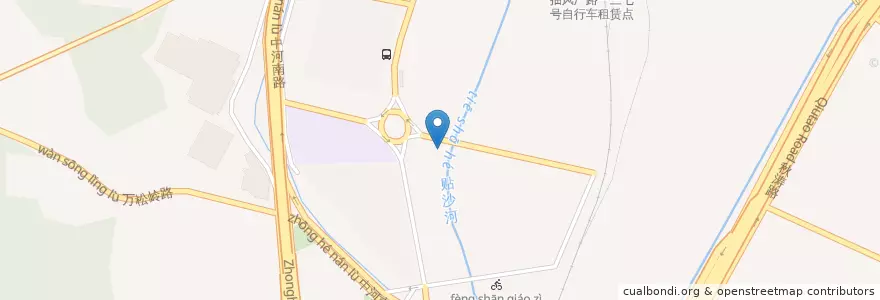 Mapa de ubicacion de 상청구 en 중국, 저장성, 항저우시, 상청구, 紫阳街道.
