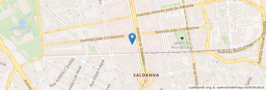 Mapa de ubicacion de Pastelaria Versailles en پرتغال, Área Metropolitana De Lisboa, Lisboa, Grande Lisboa, لیسبون, Avenidas Novas.