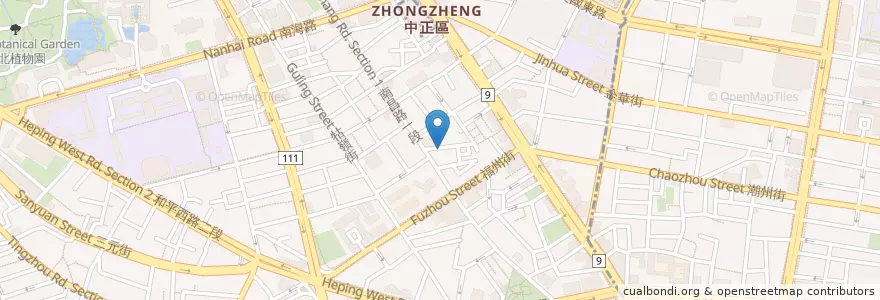 Mapa de ubicacion de 廖家食堂 en تایوان, 新北市, تایپه, 中正區.