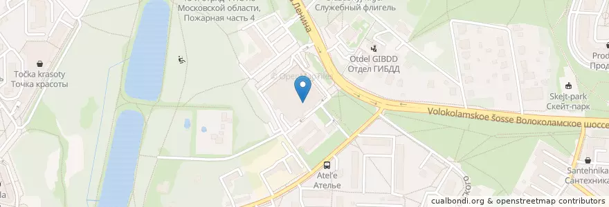 Mapa de ubicacion de Мои документы en Russland, Föderationskreis Zentralrussland, Oblast Moskau, Городской Округ Красногорск.