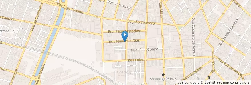 Mapa de ubicacion de Bar e Lanchonete do Valério en ブラジル, 南東部地域, サンパウロ, Região Geográfica Intermediária De São Paulo, Região Metropolitana De São Paulo, Região Imediata De São Paulo, サンパウロ.
