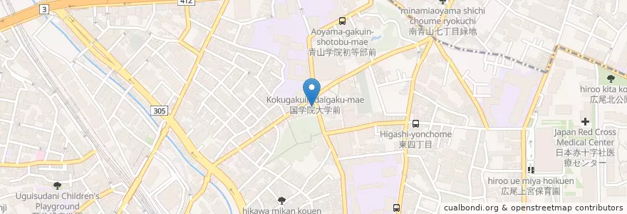 Mapa de ubicacion de coin park en Japan, Tokio, 渋谷区.