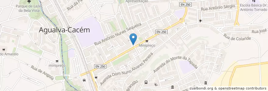 Mapa de ubicacion de Kwaz Bar en البرتغال, Área Metropolitana De Lisboa, Lisboa, Grande Lisboa, Sintra, Agualva E Mira-Sintra.