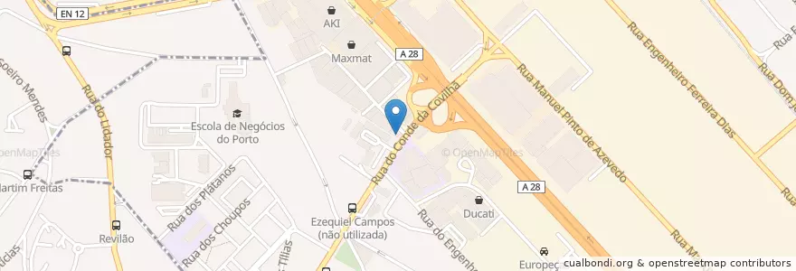 Mapa de ubicacion de Novo Banco en ポルトガル, ノルテ, Área Metropolitana Do Porto, Porto, Porto.